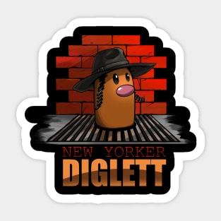 New YORKER DIGLETT Sticker